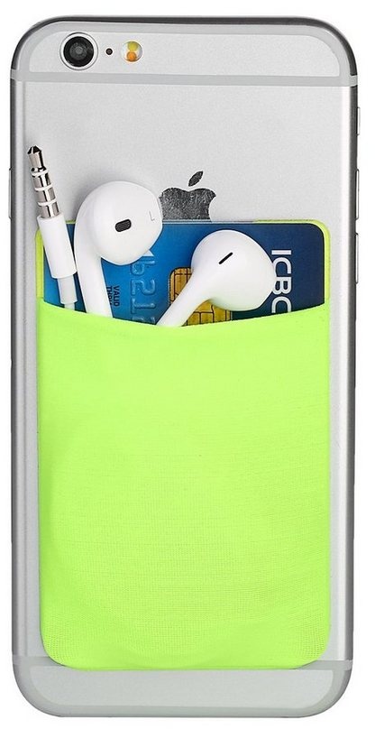 Cerbery Kartenetui Smartphone Kartenhalter - Halter Handy Hülle Kartenhülle Kopfhörer grün