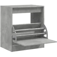 VidaXL Schuhschrank Betongrau 60x42x69 cm Holzwerkstoff