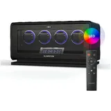 Klarstein Uhrenbeweger LuminousTime 4, (Set, 4-St., Set), Uhrenboxen Uhrenkasten Uhrenbeweger 4 Uhren schwarz