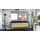 Vladon Lana Lowboard 100x29x37 cm Schwarz matt/Eiche Natur MDF/Spanplatte
