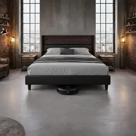 furnify ALVA 140 x 200 cm Schwarz