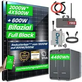 2000W/1600W Balkonkraftwerk mit Speicher Komplettset 4,48 kWh Marstek B2500 Speicher mit DEYE 1600W WIFI Wechselrichter Smart Mini Anlage