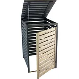 Dobar Mülltonnenverkleidung 77 x 87 x 121 cm anthrazit