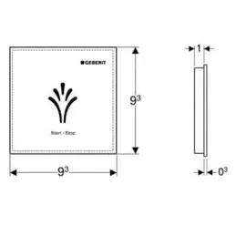 Geberit AquaClean Wandbedienpanel 147044001