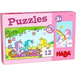 HABA 306164 Puzzles Einhorn Glitzerglück – Rosalie & Friends