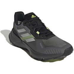 adidas Trail-Laufschuhe Terrex Soulstride Rain.RDY (wasserabweisend) grau/lime Herren