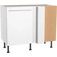 kochstation Eckunterschrank KS-Bern2 100 x 65 x 87 cm Weiß