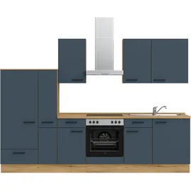 Nobilia Küchenzeile Easytouch I 300,3 cm blau