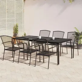 vidaXL Garten-Essgruppe 7-tlg. Anthrazit