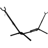 SPRINGOS Hängemattengestell Metall 120 kg – Stabiler, Regulierbarer Ständer für Hängematte mit Gestell, Outdoor Hängematte Gestell, Schwarz inkl. Tragetasche