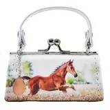 WINFRIED KÖGLER GMBH Kögler Mario Moreno Geldbörse laufendes Fohlen Münzbörse Mini Bag Glitzerstein