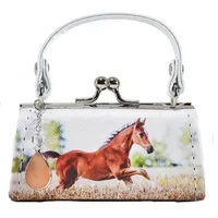 WINFRIED KÖGLER GMBH Kögler Mario Moreno Geldbörse laufendes Fohlen Münzbörse Mini Bag Glitzerstein