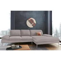 W.Schillig Ecksofa »enjoy&MORE«, mit Sitztiefenverstellung, Füße silber matt, Breite 340 cm