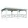Palmako Pavillon Lenna 5,88 x 3,00 m weiß lackiert inkl. Seitenwand und Regenrinne
