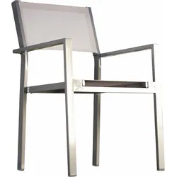 Armlehnstuhl FIAM "cubic", schwarz (schwarz, alufarben), B:57cm H:85cm T:45cm, Stühle, outdoorgeeignet, stapelbar, in 2 Ausführungen