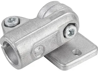 ROHRVERBINDER MIT GELENKFUß G=50 ALUMINIUM, FÜR RUNDROHRE, A=14,1