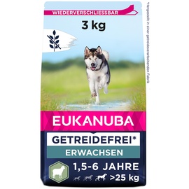 Eukanuba Grain Free L Adult Lammfleisch 3 kg für ausgewachsene Hunde großer Rassen