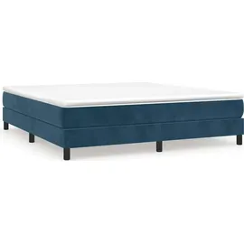 vidaXL Boxspringbettgestell 160 x 200 cm Dunkelblau