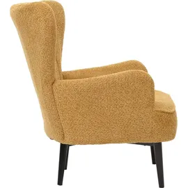 Mendler Lounge-Sessel HWC-K37 Chenille 75 x 80 x 75 cm Gelb mit Kissen