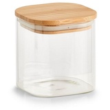 Zeller Vorratsglas mit Bambusdeckel (BHT 10x11x10 cm)