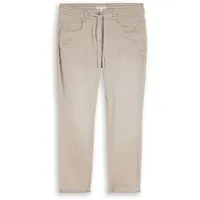 Tom Tailor Damen Tapered Relaxed Hose, grau, Uni, Gr. 42/28