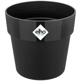 elho B.for Original Rund 25 - Blumentopf für Innen - Ø 24.7 x H 23.2 cm - Schwarz/Living Schwarz