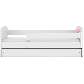 raumhirsch furniture Kinderbett mit Motiv Pferd 80 x 180 cm Holzwerkstoff weiß