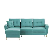 Sofa.de Ecksofa Carla ¦ türkis/petrol ¦ Maße (cm): B: 230 H: 93 T: 159.0
