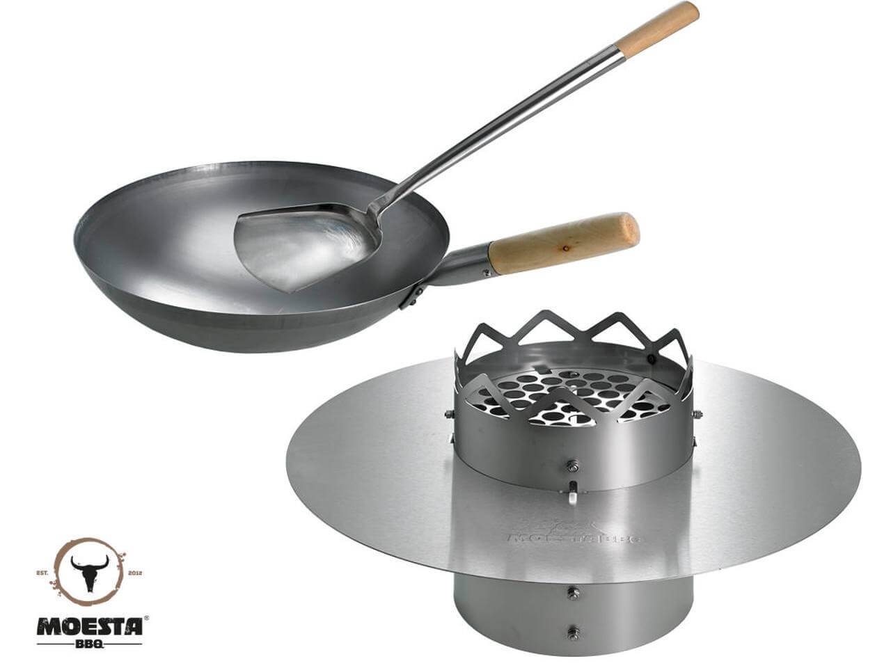 WOK'N BBQ Komplettpaket - für Kugelgrill (57cm)  - Moesta