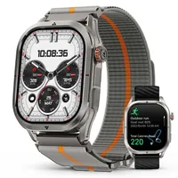 2025 KOSPET MAGIC P10 Smartwatch Herren Smartwatch Damen mit GPS, 50 Tagen Akkulaufzeit, 1,96-Zoll-AMOLED-Display, 5 ATM Wasserdicht mit Android IOS - Silber