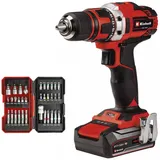 Einhell TE-CD 18/40 Li inkl. 1 x 2,5 Ah + Bit-Set 34-teilig