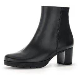 Stiefelette GABOR "St. Tropez", Damen, Gr. 42, schwarz, Nappaleder, unifarben, klassisch, Schuhe, mit Reißverschluss