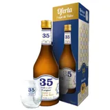 Licor 35 Pastel de Nata Likör aus Portugal (Gift Pack mit Glas)