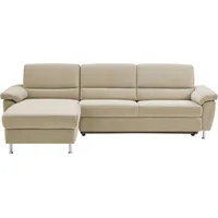 CALIZZA INTERIORS Ecksofa »Onyx L-Form«, Recamiere links oder rechts, wahlweise mit Bettfunktion, Breite 270 cm