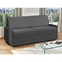 vente-unique Schlafsofa 4-Sitzer - Liegefläche: 160 cm - Matratzenhöhe: 22 cm - Stoff - Grau - CALIFE