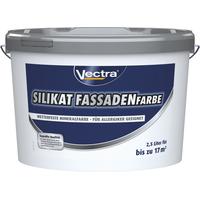 Vectra Silikat-Fassadenfarbe weiß seidenmatt 2,5 l