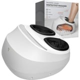 Sharper Image Shiatsu-Fußmassagegerät mit Luftkompression, Massagerolle, Fußmassage, mit Timer- & Wärmefunktion weiß