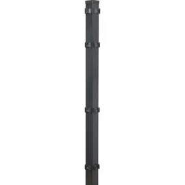 Floraworld Zaunpfosten 6 x 200 cm Grau/Stahl