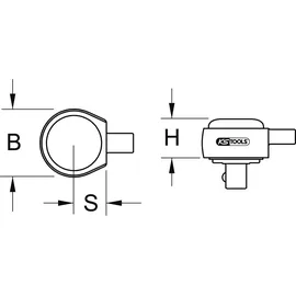 KS Tools Drehmomentschlüssel 14 x 18 mm 1/2"