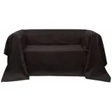 vidaXL Micro-Suede Sofaüberwurf Tagesdecke Braun 140 x 210 cm