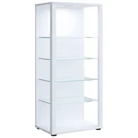 VCM Standvitrine Glasol 52 x 35 x 115 cm Weiß