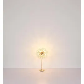 GLOBO Tischlampe Kristall Gold 8 Flammig
