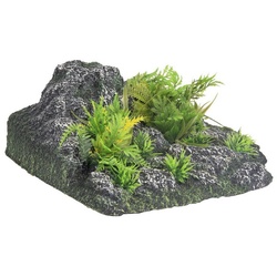 Flamingo Aquariendeko Aquarium Dekoration Condroz Felsen + Pflanze Winkel