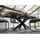 Massivmoebel24 Baumtisch 180 x 77 x 90 cm natur sandgestrahlt/anthrazit glänzend