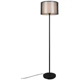 lightling Stehlampe Barto, ohne Leuchtmittel, moderne Stehlampe mit und ohne Leselampe schwarz 150 cm