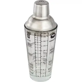 xavax Cocktail-Shaker Glas 400 ml Edelstahl/Glas