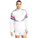 adidas Lauf-Trainingsjacke Adizero Retro weiss Herren