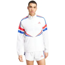 adidas Lauf-Trainingsjacke Adizero Retro weiss Herren