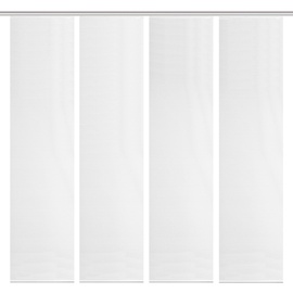 Vision S Schmidt Schiebewand Rom 4er-Set Polyester Weiß 60 x 260 cm