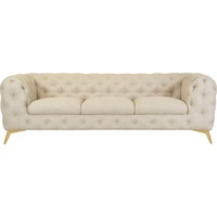 Leonique Chesterfield-Sofa »Glynis«, beige